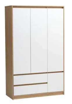 Devant 14 Armoire BILLUND 119x193 Blanc/chêne