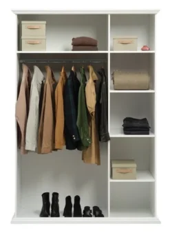 Armoire FREDENSBORG 140x200 Blanc -Ambiance Maison 185928