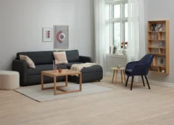 Fauteuil UDSBJERG Velours Bleu -Ambiance Maison 186223 2