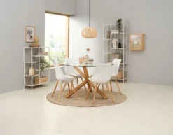 Étagère TRAPPEDAL 7 Tablettes Chêne/b. -Ambiance Maison 186926