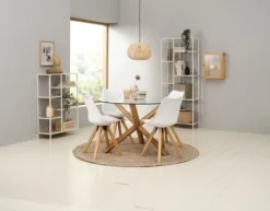 Étagère TRAPPEDAL 7 Tablettes Chêne/b. -Ambiance Maison 186927