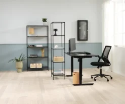 Étagère HORBELEV 5 Tablettes Larges Noir -Ambiance Maison 188033