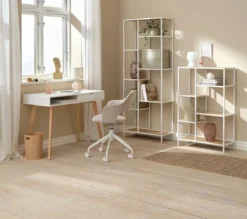 Étagère TRAPPEDAL 7 Tablettes Chêne/b. -Ambiance Maison 189216