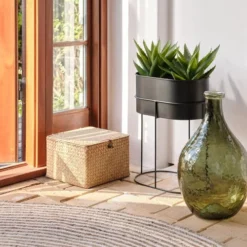 Boîte De Rangement ALVIN L26xL26xH17cm Herbier Marin -Ambiance Maison 194264