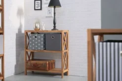 Royal Oak Etagère JANNERUP Large 3 Tablettes Chêne -Ambiance Maison 200030