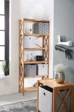 Royal Oak Étagère JANNERUP Large 6 Tablettes Chêne -Ambiance Maison 200181