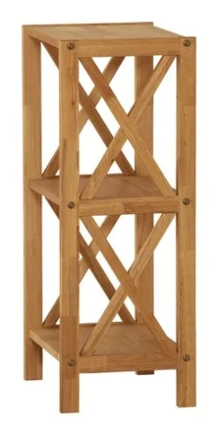 Royal Oak Étagère JANNERUP étroit 3 Tablettes Chêne -Ambiance Maison 200185