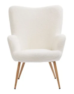 Fauteuil HUNDESTED Blanc Cassé -Ambiance Maison 201612