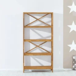 Royal Oak Etagère JANNERUP Large 5 Tablettes Chêne -Ambiance Maison 202475