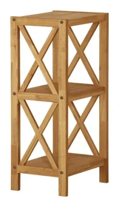 Royal Oak Étagère JANNERUP étroit 3 Tablettes Chêne -Ambiance Maison 202743