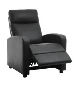 Fauteuil Inclinable HOVEN Noir 11 Fauteuil Inclinable HOVEN Noir -Ambiance Maison 203553
