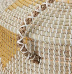 Boîte De Rangement HEDVIG Ø43xH61cm A/couvercle -Ambiance Maison 204680