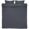 Parure De Lit MALOU Mousseline 240x220 Gris Foncé