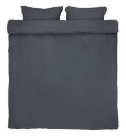 Parure De Lit MALOU Mousseline 240x220 Gris Foncé