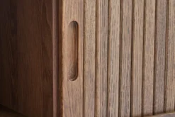 Royal Oak Meuble TV LYNGVIG 2 Portes Tambours Chêne Foncé -Ambiance Maison 212432