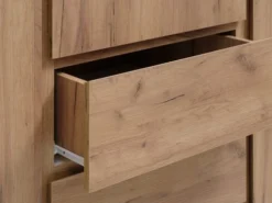 Armoire LIMFJORDEN 180x200 Combi Coloris Chêne Naturel -Ambiance Maison 213406