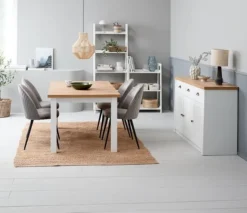 Bibliothèque HERNING 5 Tablettes Blanc -Ambiance Maison 214429