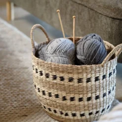 Panier VIGIL Ø32xH27cm Herbier Marin 9 Panier VIGIL Ø32xH27cm Herbier Marin -Ambiance Maison 215260