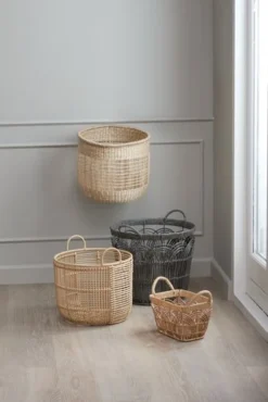 Panier ALVAR Ø35xH35cm Naturel -Ambiance Maison 215333 2