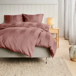 Parure De Lit Satin BARBO 240x220 Taupe -Ambiance Maison 218018