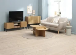 Meuble TV HEMDRUP 2 Portes Chêne -Ambiance Maison 219539 1