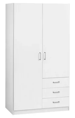 Armoire HAGENDRUP 96x176 Combi Blanc
