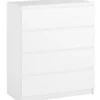 Commode 4 Tiroirs TANGBJERG Blanc