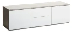 Meuble TV JERNVED Béton/brillant