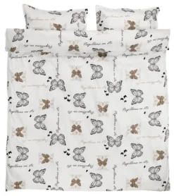 Parure De Lit Satin SIGNE 240x220 Brun