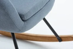 Fauteuil à Bascule NEBEL Bleu Clair -Ambiance Maison 86062