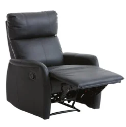 Fauteuil Inclinable VEJEN Noir -Ambiance Maison 86067