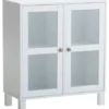 Vitrine SKALS Portes En Verre Blanc