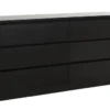 Commode 3+3 Tiroirs LIMFJORDEN Noir